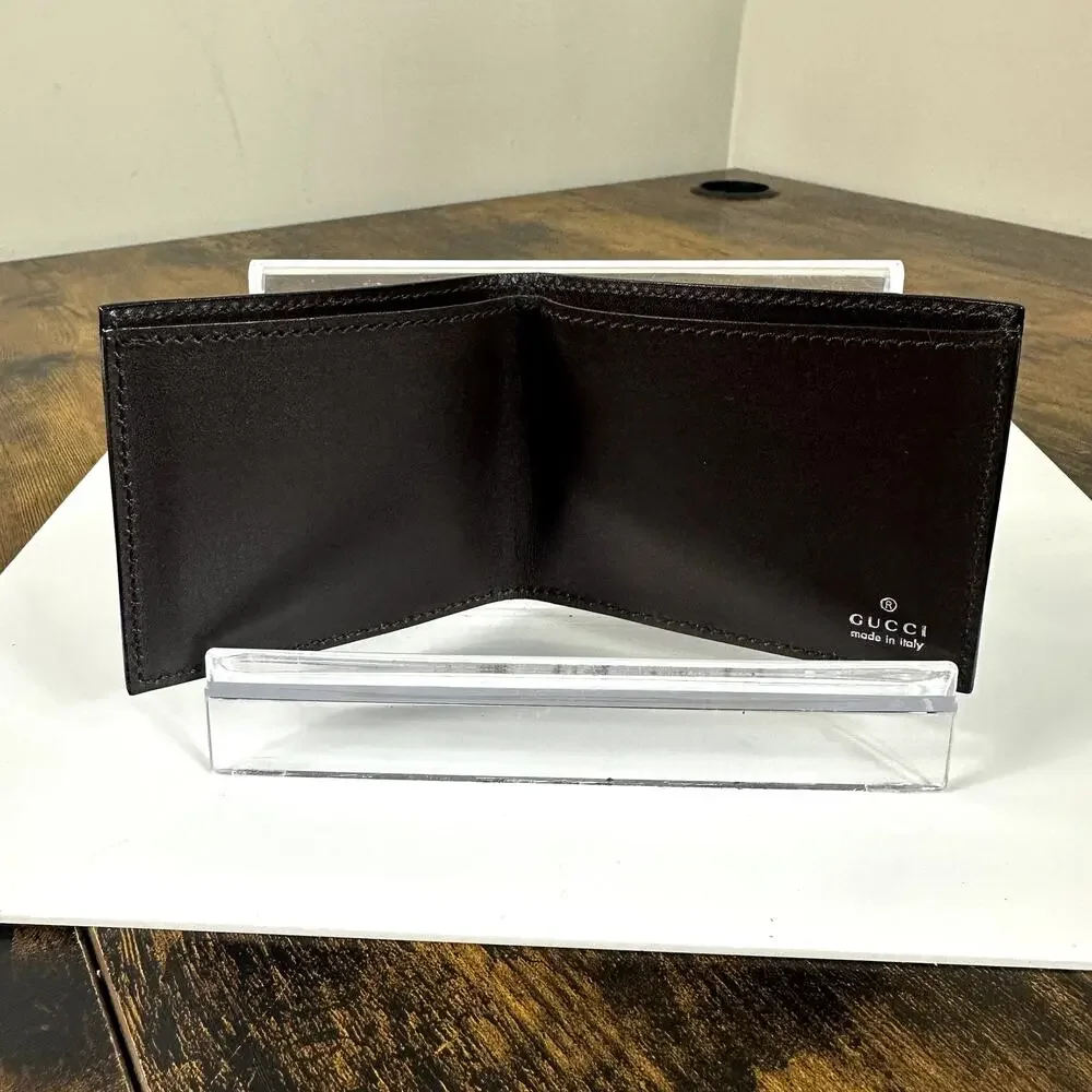 Gucci Pocket Mirror with Leather Case Authentic Vintage